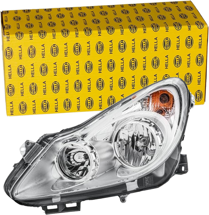 HELLA 1EG 354 534-011 Halogen-Hauptscheinwerfer - links - für u.a. Opel Corsa D (S07) Links (Fahrers