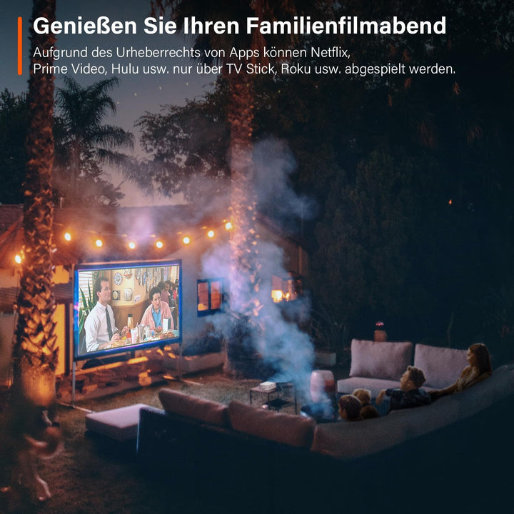 Mini Projektor, VOPLLS 24000L Full HD 1080P Unterstützt, Tragbar Video Beamer mit 50% Zoom, Heimkino