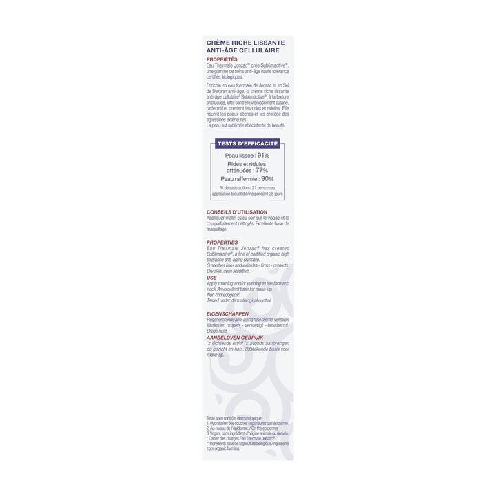 Eau Thermale Jonzac Rich Creme Anti-Aging, 1er pack (1 x 40 ml)