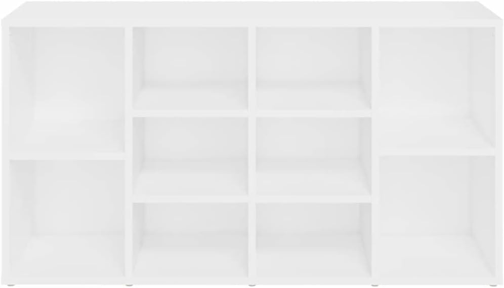 Schuhbank Weiss 103x30x54,5 cm Spanplatte