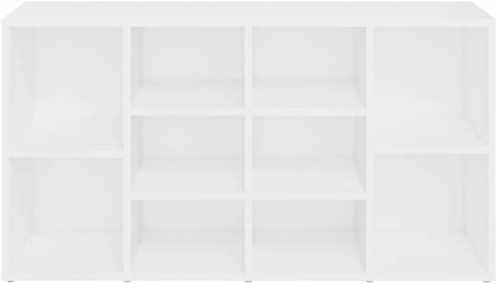 Schuhbank Weiss 103x30x54,5 cm Spanplatte