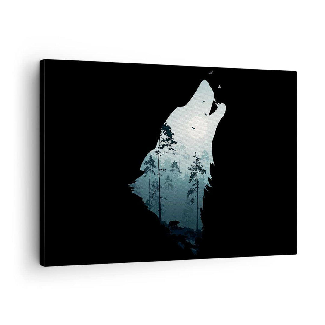 Bilder auf Leinwand Berge Höhle Park Leinwandbild mit Rahmen 70x50cm Wandbilder Dekoration Wohnzimme