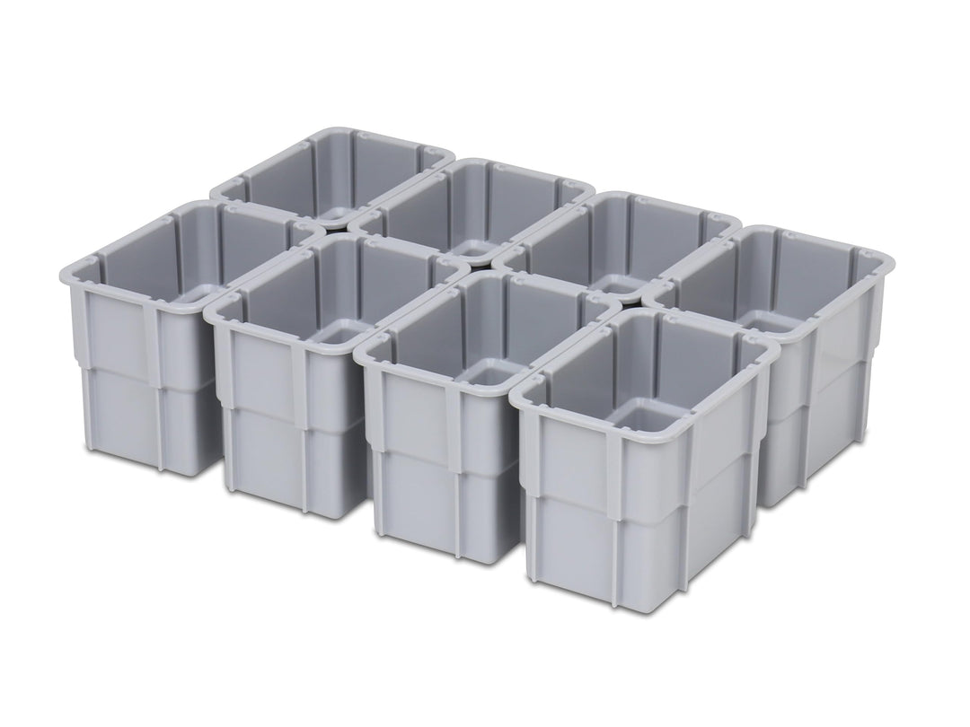 1a-TopStore Einsatzkasten Einteilungs-Set für Eurobehälter, Schubladen mit Innenmass 362x262 mm (LxB