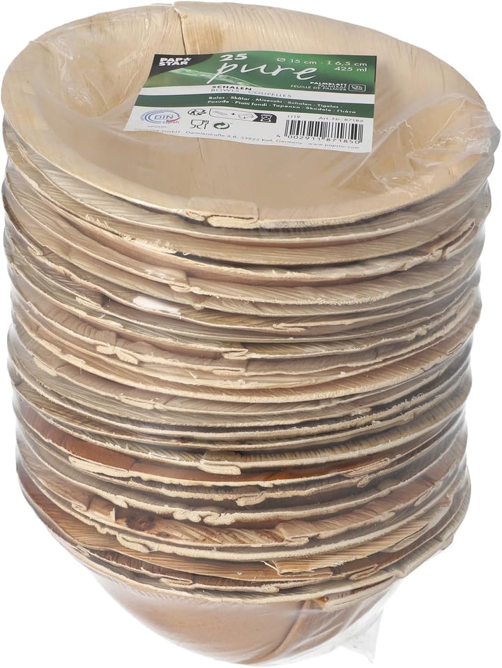 PAPSTAR Palmblatt-Schale"pure" rund 425 ml