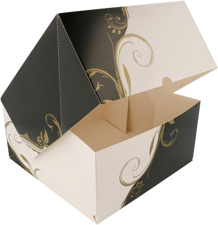 Box Square Canal mit Sichtfenster – 50 Stück. 24 x 24 x 12 cm., 24 x 24 x 12 cm