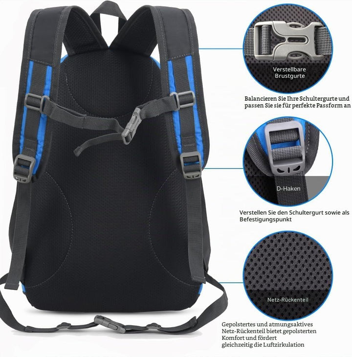 Bseash Kleine Grösse 20L leichte wasserdichte Rucksack, Outdoor Sport Travel Daypack für Radfahren W