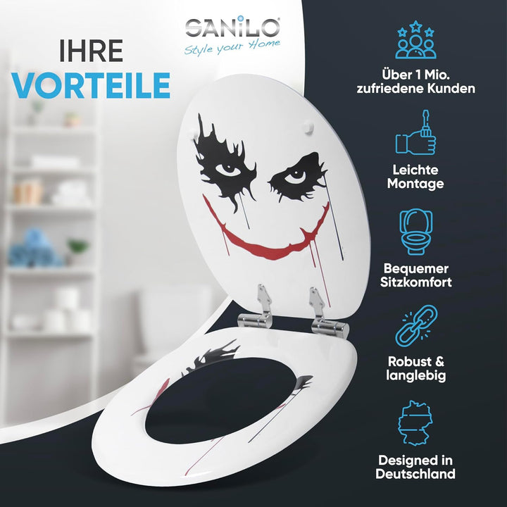 Sanilo WC Sitz mit Absenkautomatik, viele neue Toilettendeckel zur Auswahl, hochwertige Oberfläche,