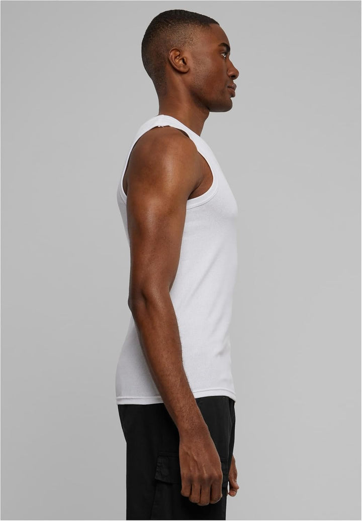 Urban Classics Herren Mens Tanktop L Weiss, L Weiß