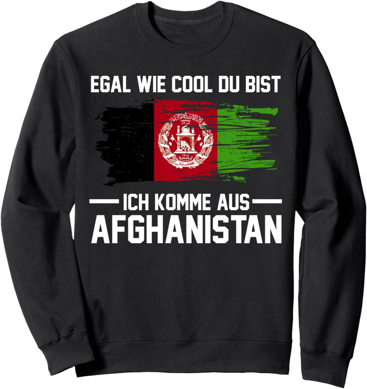 Afghane Afghanische Flagge Afghan Afghanisch Sweatshirt