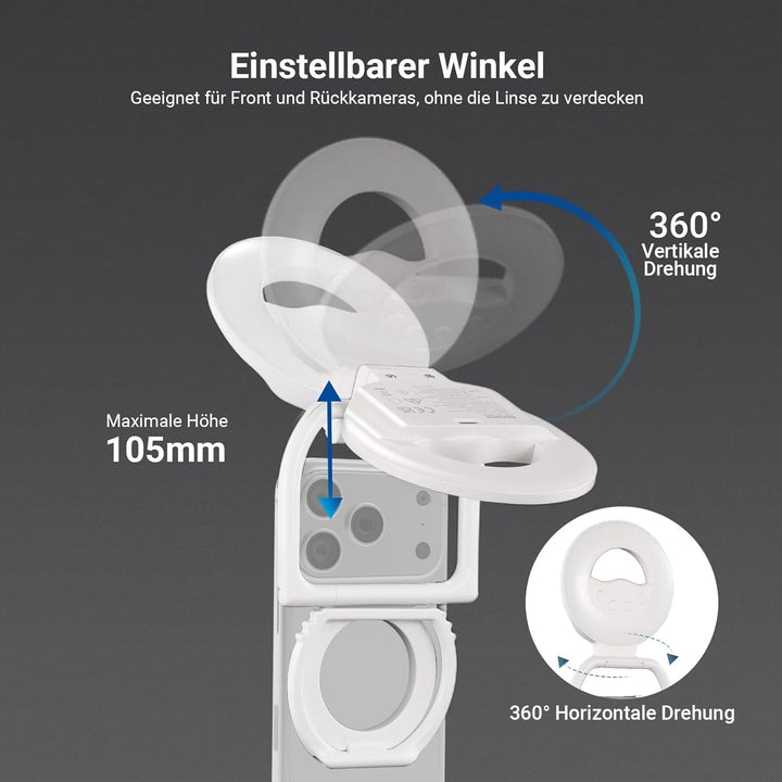 NEEWER Entry Level Version N35 Magnetisches Selfie Handy Licht Kompatibel mit MagSafe iPhone, 4W zwe