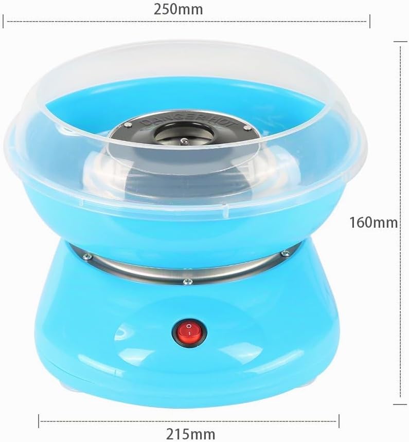 Zuckerwattemaschine für Zuhause mit Zuckerwatte-Stäbchen und Mess-Löffel, Zuckerwatte Zucker Set für