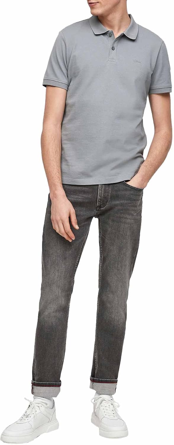 s.Oliver Poloshirt aus Reiner Baumwolle S Grau 9581, S Grau 9581