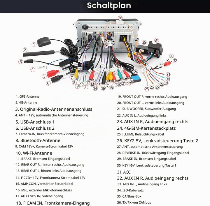 XTRONS Android Autoradio für VW T5 Golf 5 6 Passat B7 Polo, 7 Zoll IPS Bildschirm 8-Core 4+64GB Auto