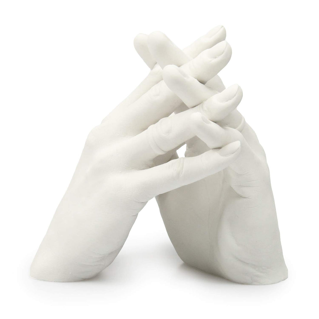 Lucky Hands Family & Wedding Abformset Duo mit XXL-Abformbehälter | 3D Handabdruck Set DIY für 2 Erw