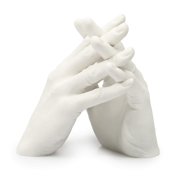 Lucky Hands Family & Wedding Abformset Duo mit XXL-Abformbehälter | 3D Handabdruck Set DIY für 2 Erw