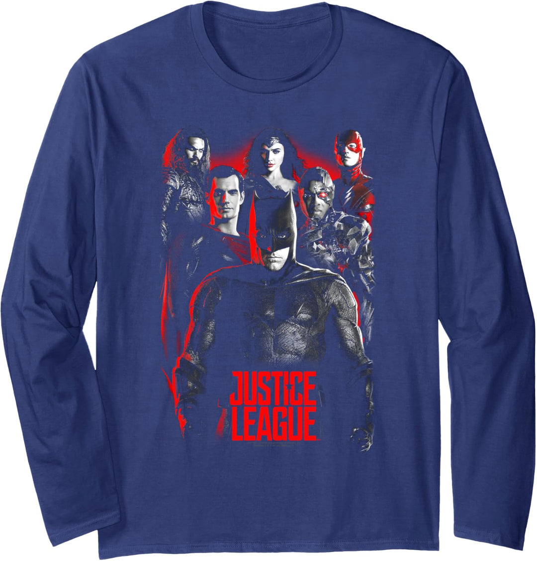 Justice League Movie The League Superheroes Langarmshirt