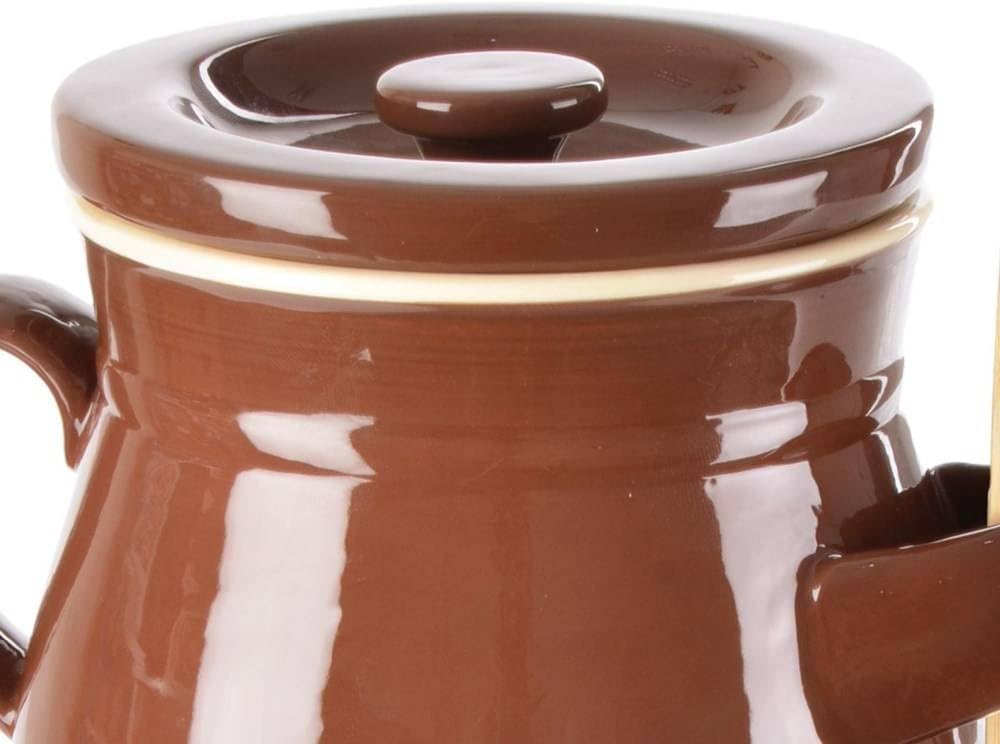 orion group Gurkentopf Behälter zum Einlegen von Gurken Einlegetopf aus Keramik 2,5 L