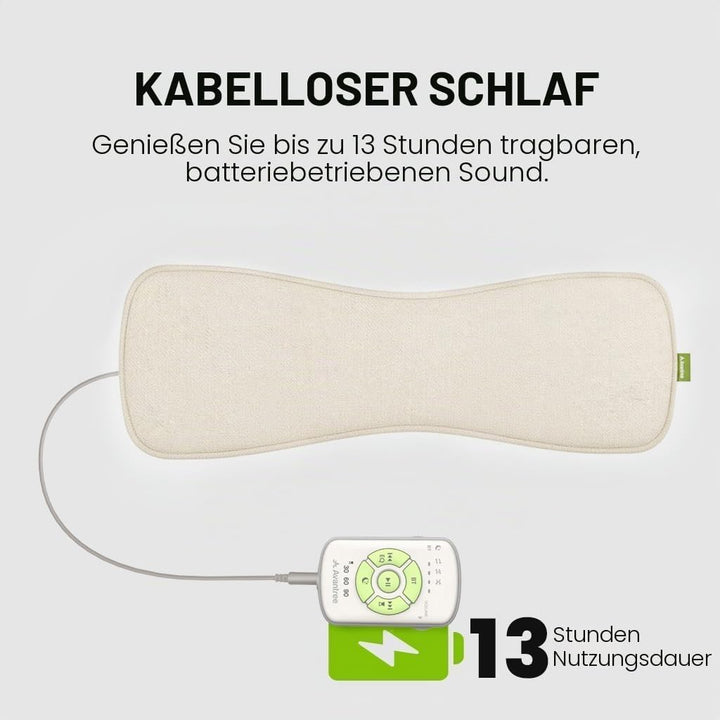 Avantree Slumber 2 – Bluetooth-Kissenlautsprecher mit 4 ultraflachen Lautsprechern, Weisses Rauschen