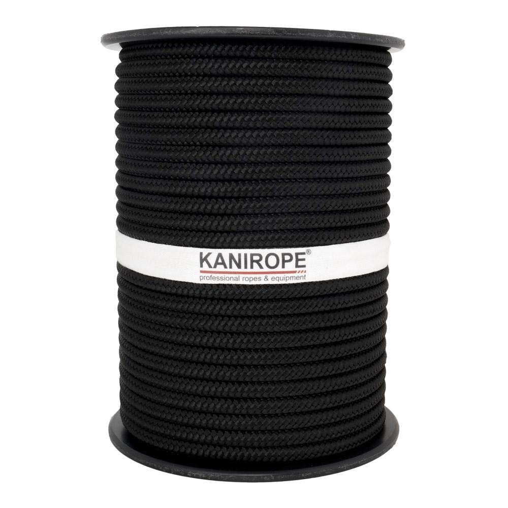 Kanirope® PP Seil Polypropylenseil MULTIBRAID 6mm 100m Farbe Schwarz (1811) 16x geflochten 100m Schw