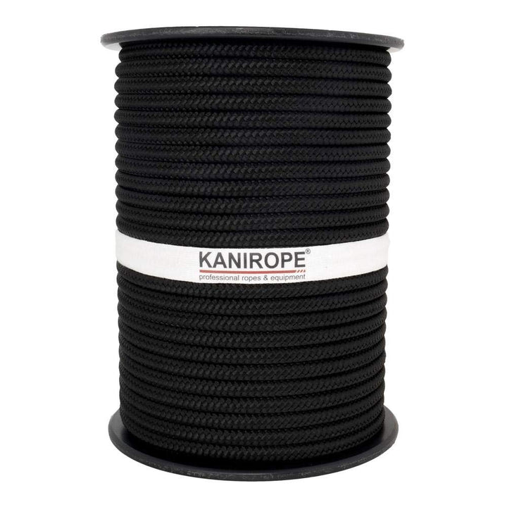 Kanirope® PP Seil Polypropylenseil MULTIBRAID 6mm 100m Farbe Schwarz (1811) 16x geflochten 100m Schw
