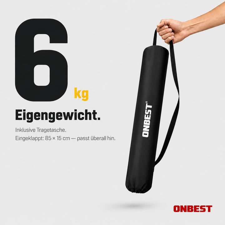 ONBEST Camping Klapptisch – Campingtisch klappbar – Angeltisch, Gartentisch 2 Personen – mit robuste