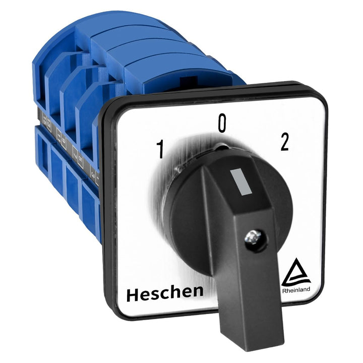 Heschen Universal Drehschalter SZW26-63/D404.4 660V 63A ON-OFF-ON 3 Positionen 4 Phasen 4NO+4NC 16 K