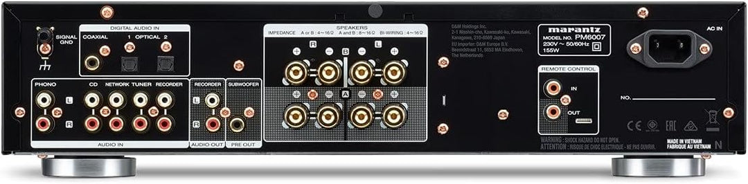 Marantz PM6007 HiFi Verstärker, Stereo Verstärker, 2x60W, optischer Eingang, Phono Eingang, Subwoofe