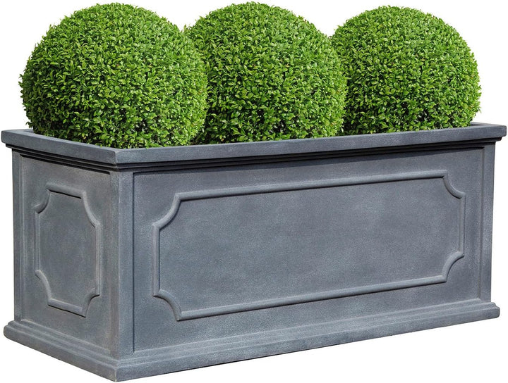 ESCHBACH® Pflanzkübel Hampshire 100 Blei Grau Rechteckig * 100 x 45 x 43 cm * 10 Jahre Garantie 100x