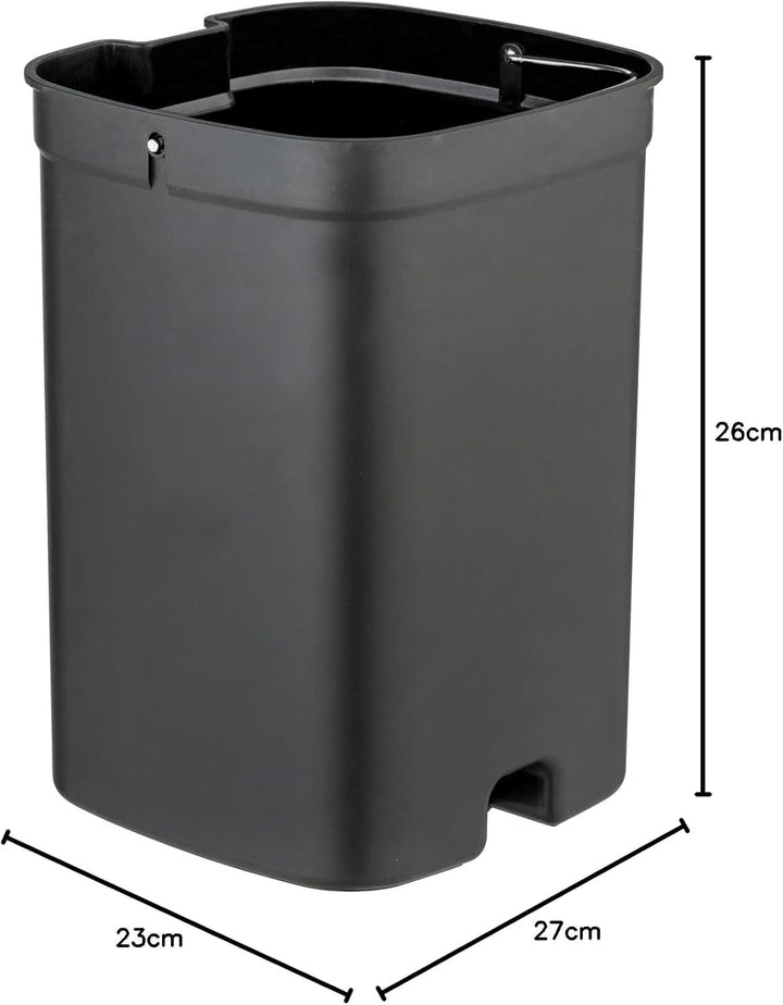 WENKO Treteimer Mod. Davos Kosmetikeimer 6,5 Liter mit Easy-Close Absenkautomatik aus BPA-freiem Kun