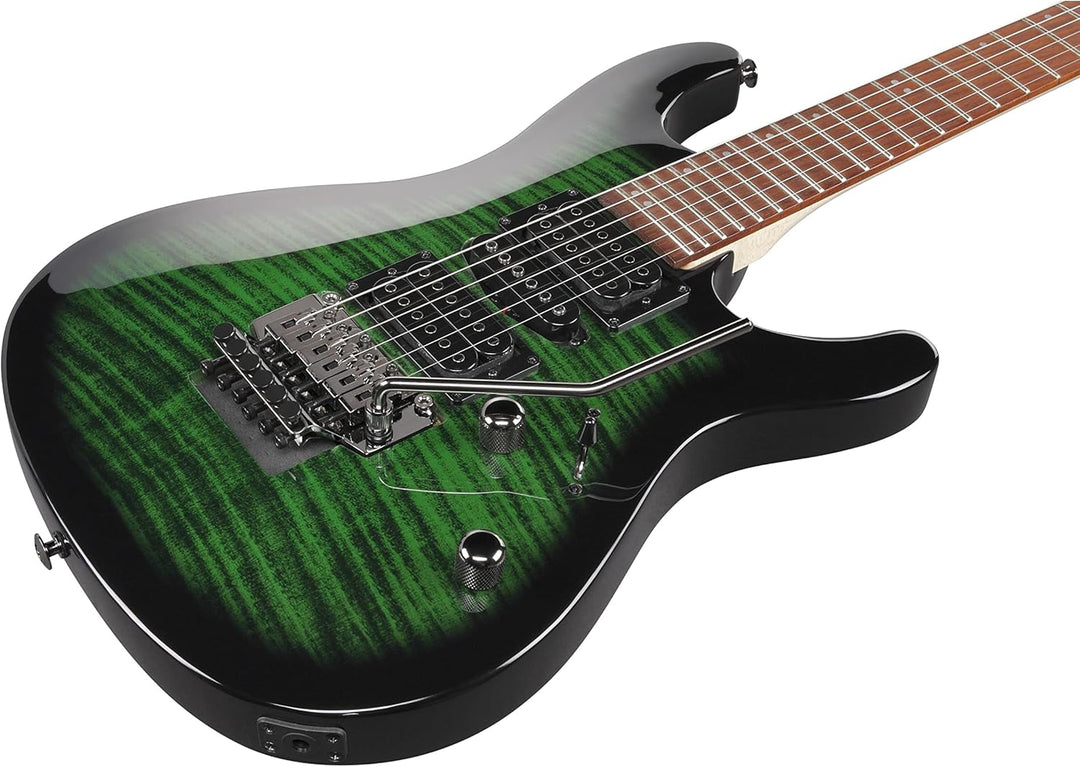 Ibanez Kiko Loureiro KIKOSP3-TEB Transparent Emerald Burst - E-Gitarre