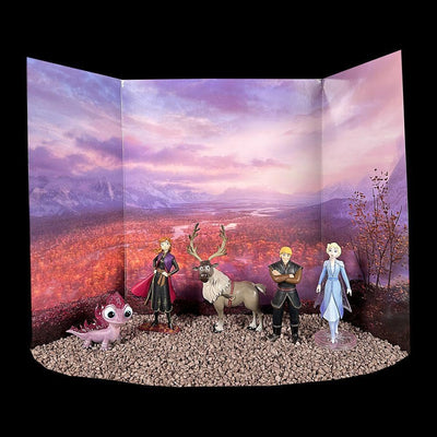 Bullyland 13414 - Spielfiguren Jubiläums-Set Prinzessin Elsa, Anna, Salamander Bruni, Kristoff und S