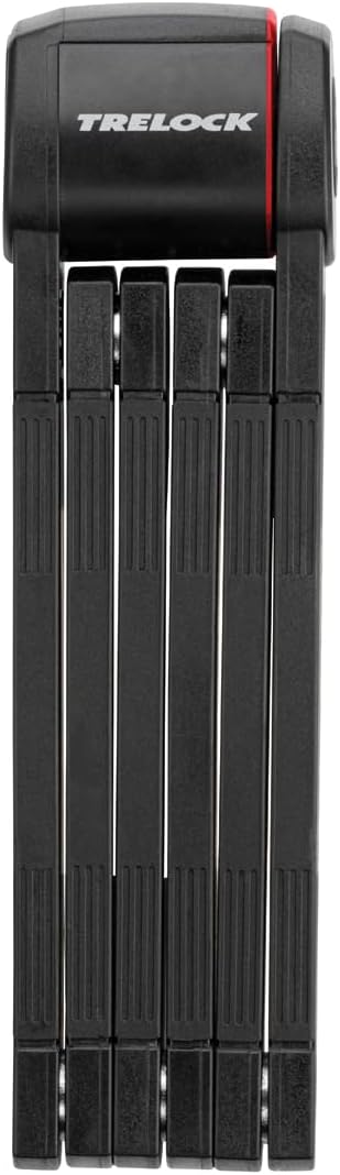 TRELOCK Faltschloss FS 380/85 TRIGO, 85 cm lang, inkl. X-Press-Halter, Sicherheitsstufe 9, Mit 2 Sch