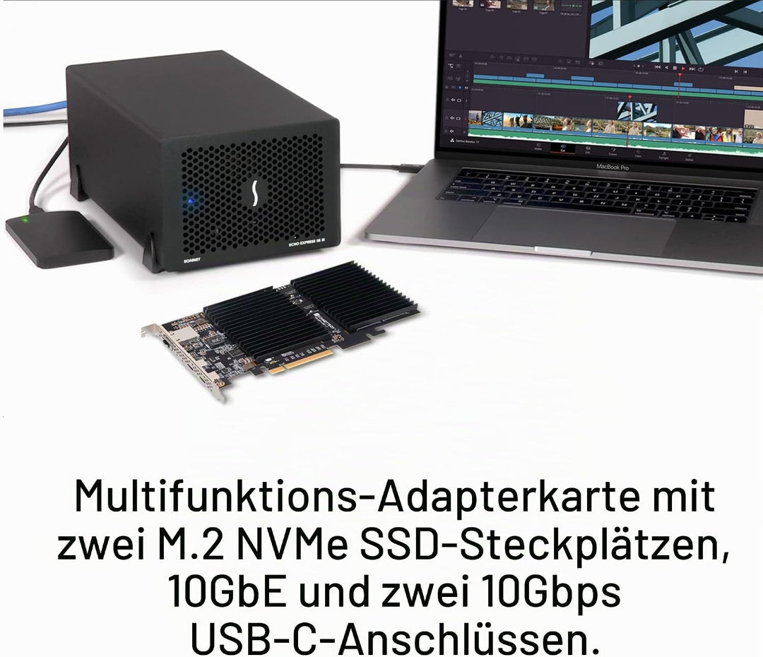 Sonnet Technologies McFiver PCIe Karte, G10E-USBC-M2-E