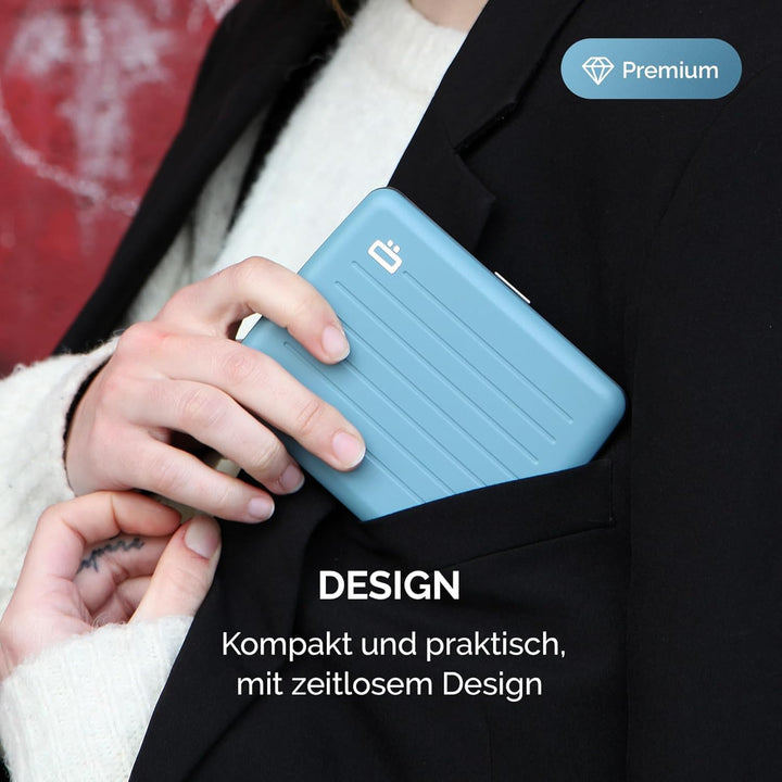 ÖGON -DESIGNS- V2 Smart Case Large - Aluminium Geldbörse - RFID Blockierung Kartenhalter - Kapazität