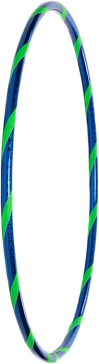 Funny Kinder Hula Hoop Reifen mit Hologramm-Muster Ø80cm Hologramm-Blau-Grün, Ø80cm Hologramm-Blau-G