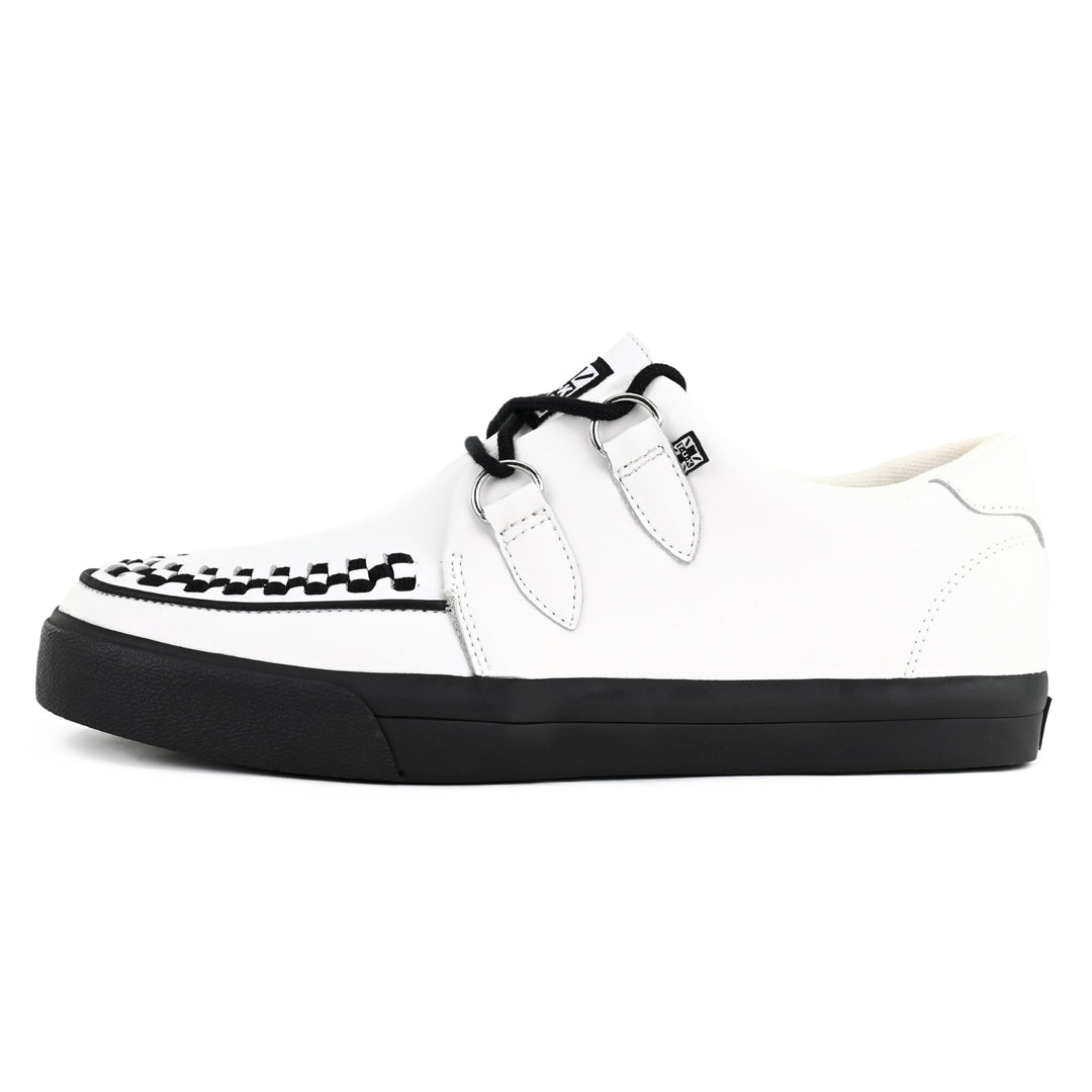 T.U.K. Leather Creeper Sneaker - Herren &amp; Damen Schuhe - Punk, Gothic, Emo und Rockabilly Style Lede