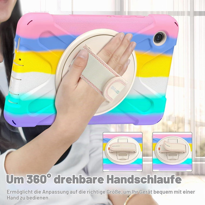 BRAECN für Samsung Galaxy Tab A9 Hülle 8,7 Zoll 2023 SM-X110/X115/X117, Stossfeste Robuste Tragbare