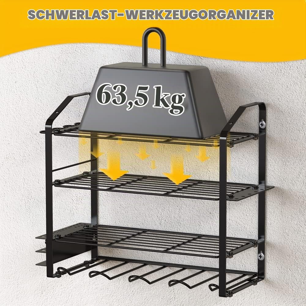 Power Tool Organizer Elektrowerkzeug Organizer Bohrhalter Wandhalterung, Hochleistungs Metall Werkze