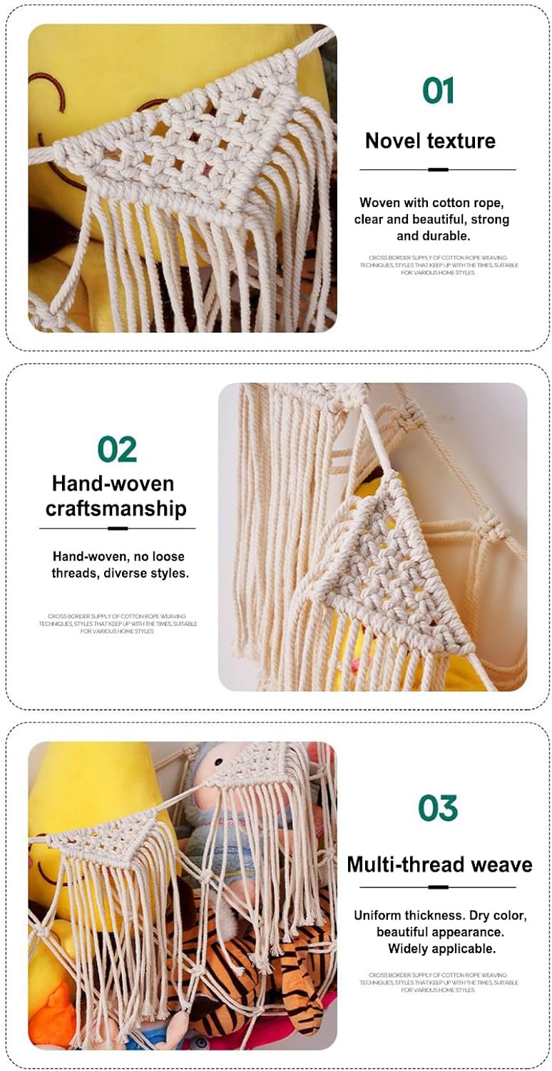 Strapazierfähiger Wand-Organizer, grosser Boho-ästhetischer Stauraum, 89,9 x 50,8 cm, Raumdekoration