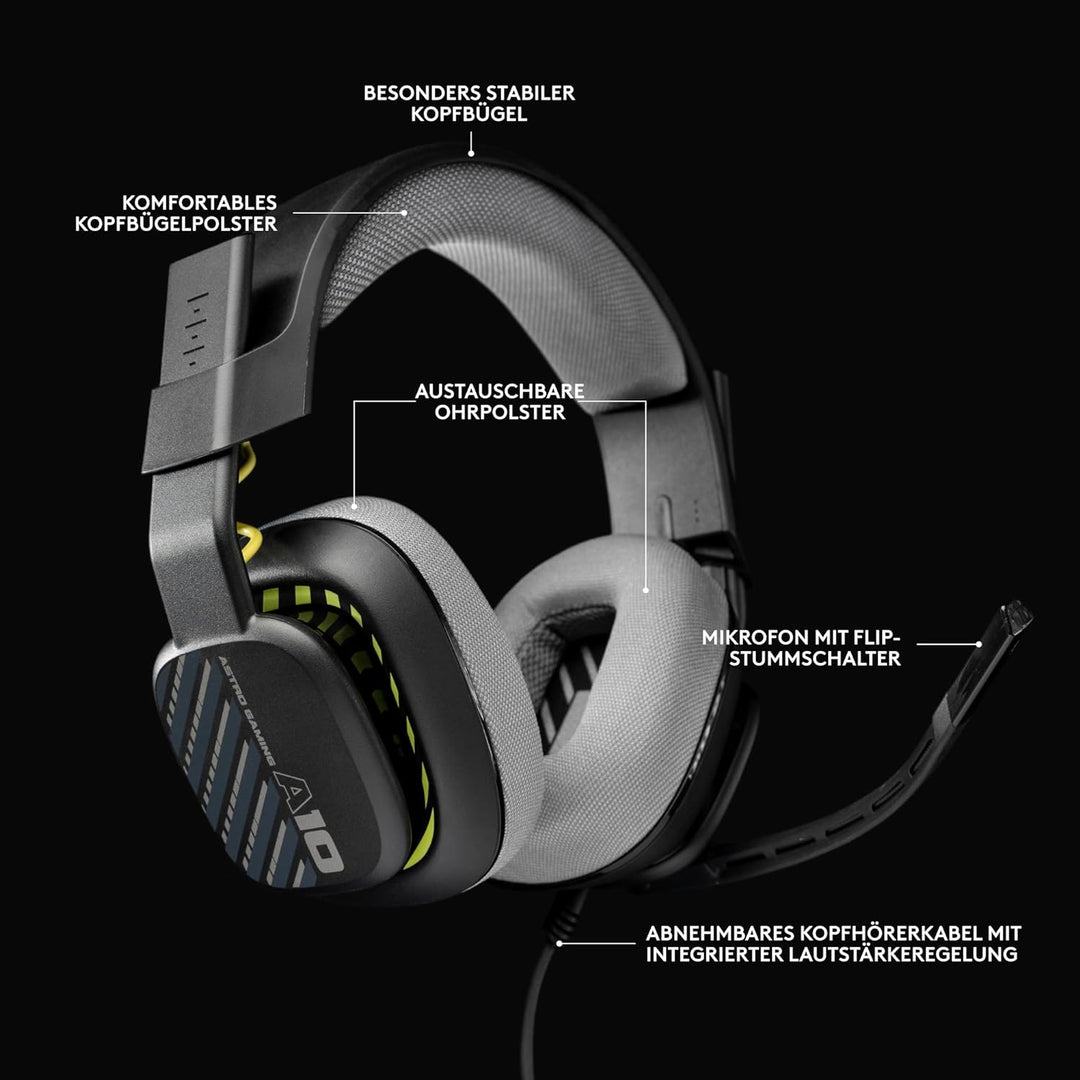 Logitech G G923 TRUEFORCE Gaming Rennlenkrad mit Pedalen + A10 Gaming-Headset Gen 2 Kabelgebundenes