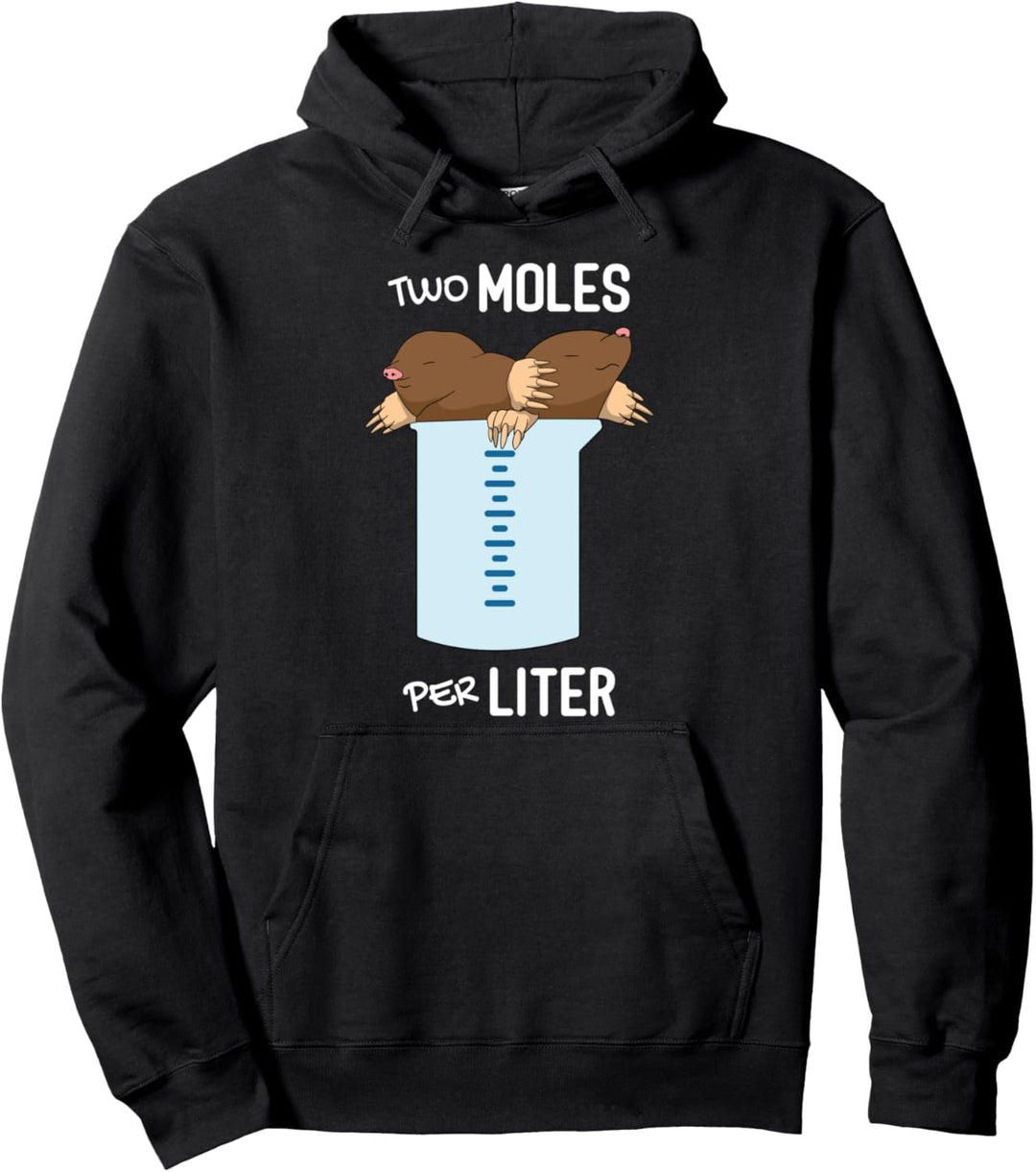 Two Moles Per Liter - Measurement Funny Chemistry Science Pullover Hoodie
