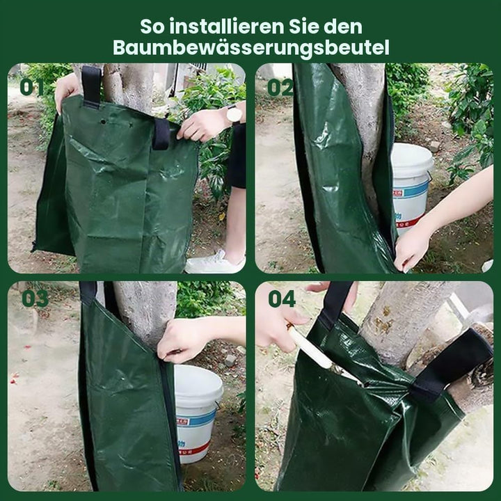 mizikuu 2 Stück Baumbewässerungssack, 75L Wassersack Bewässerungssäcke Bewässerungsbeutel für Bäume