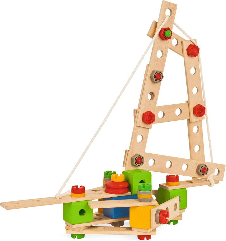 Eichhorn - Constructor Lokomotive, 8 Verschiedene Modelvarianten baubar, Konstruktionsspielzeug mit