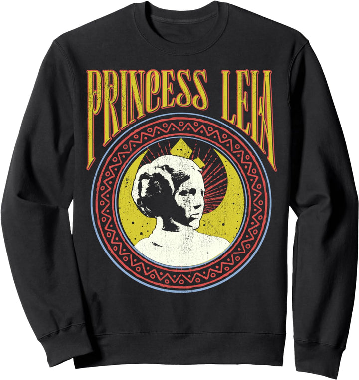 Star Wars Princess Leia Rebel Logo Side Portrait Sweatshirt
