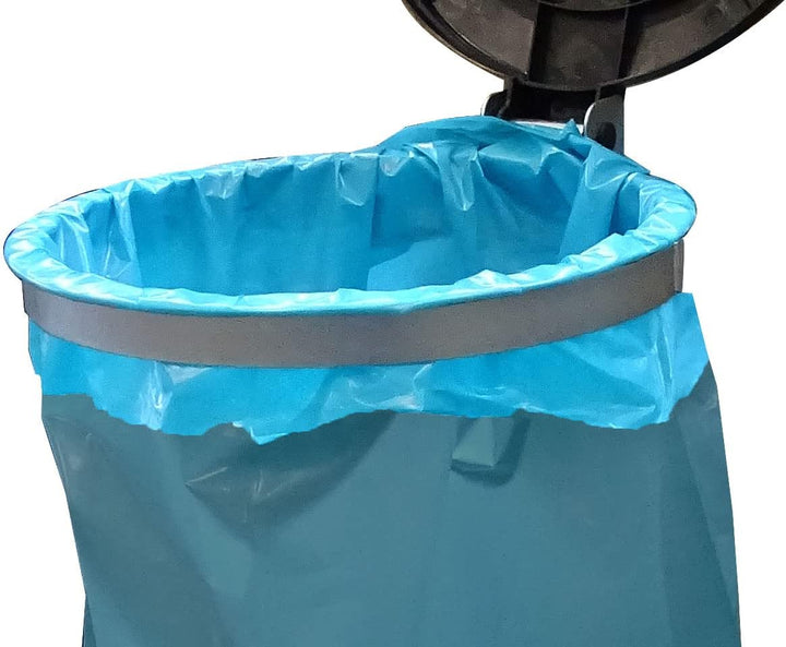 QUICK STAR Doppel Müllsackständer verzinkt mit 4 Rollen 120 Liter Ständer Müllbeutelhalter Müllsackh