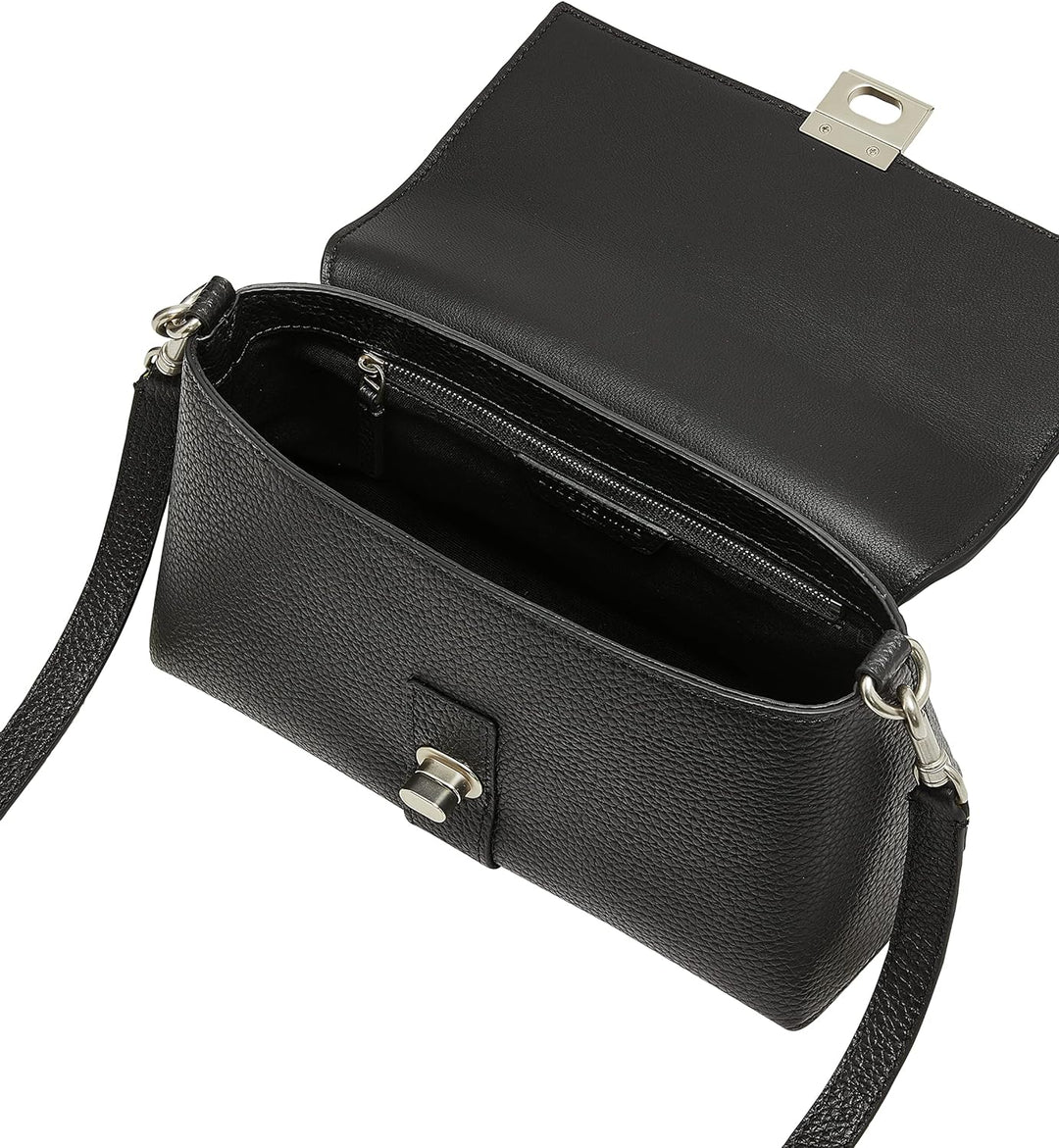 Liebeskind Damen Sade Pebble Crossbody M Schwarz, Schwarz