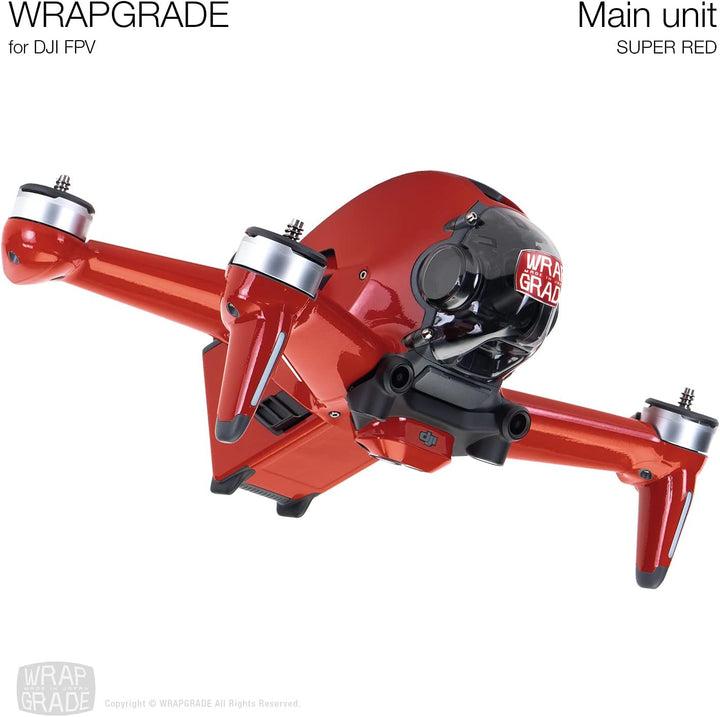 WRAPGRADE Skin Kompatibel mit DJI FPV (SUPER RED)