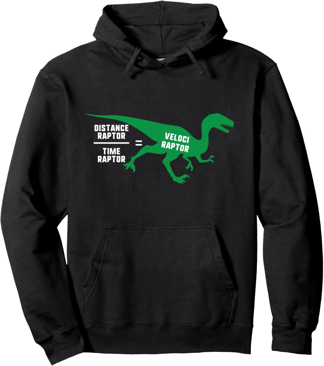 Distance raptor time raptor - nerdy and geeky gift Pullover Hoodie