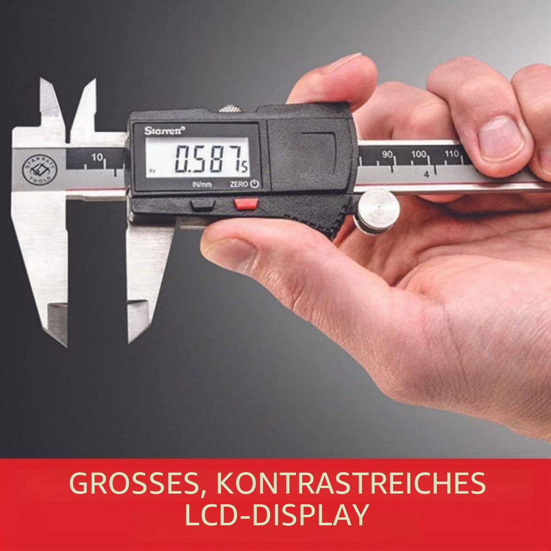 Starrett 798A-6/150 Digitaler Messschieber, Edelstahl, batteriebetrieben, Zoll/metrisch, 0-6" Bereic
