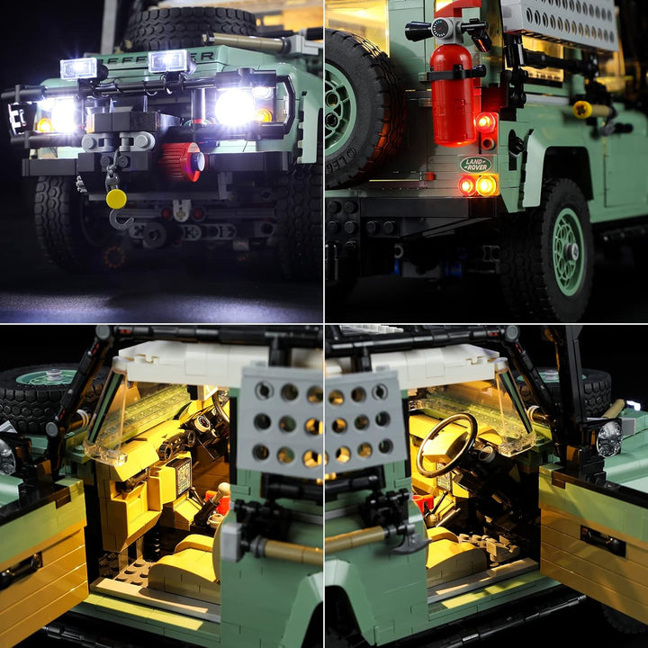 LIGHTAILING Licht-Set Für Lego- 10317 Klassischer Land Rover Defender 90 - Led-Beleuchtungsset Kompa